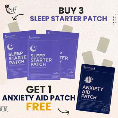 Buy 3 Sleep Starter Patch Get 1 Anxiety Aid Patch Free - NutraPatch