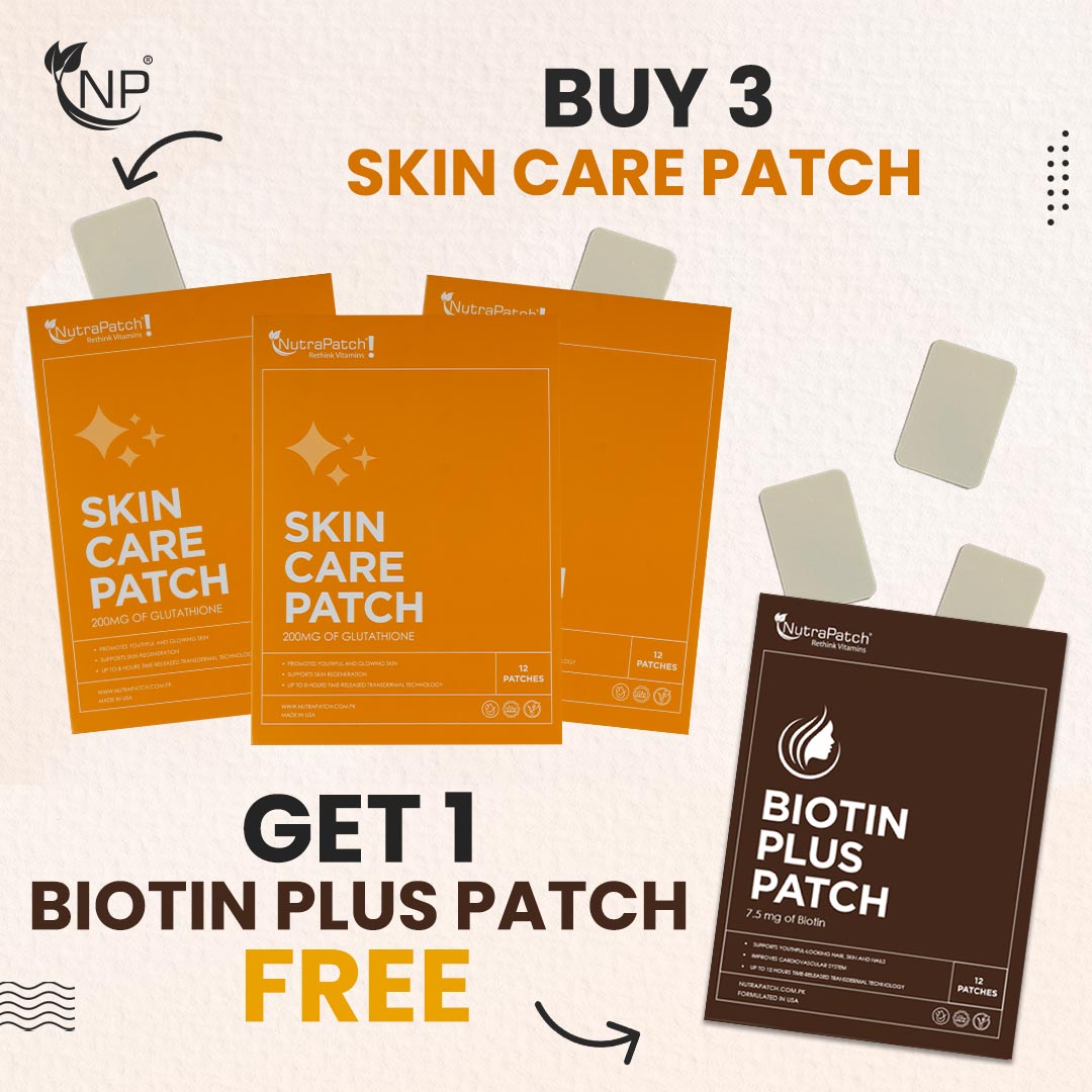 Buy 3 Skin Care Patch Get 1 Biotin Plus Patch Free - NutraPatch